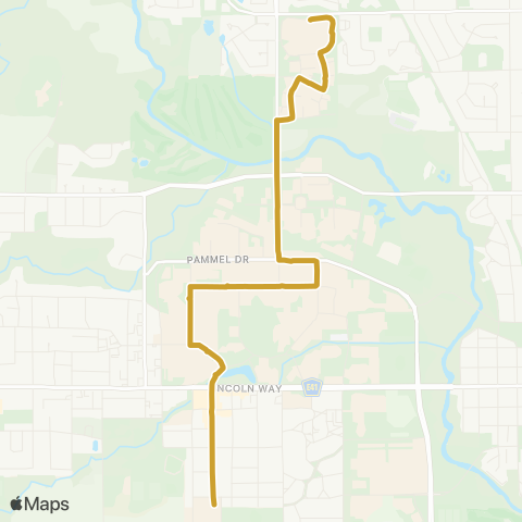 CyRide 25 Gold South map
