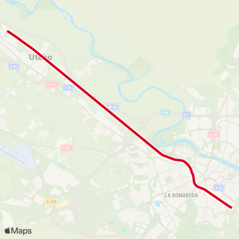 Cercanías Casetas - Miraflores map