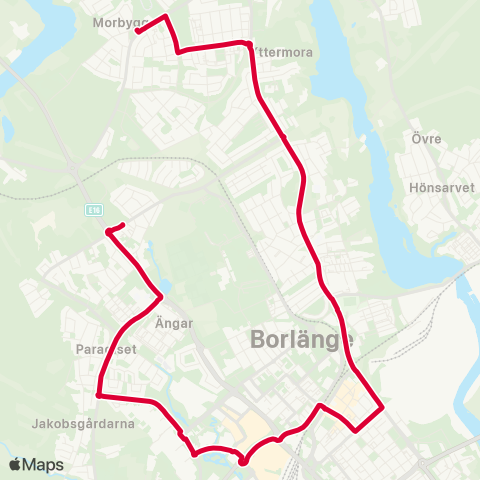 Dalatrafik Harstigen—Kvarnsvedens idrottsplats map