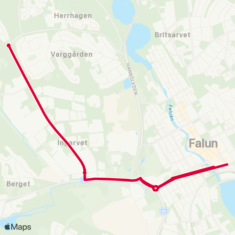 Dalatrafik Knutpunkten (Falun)—Knutpunkten (Falun) map