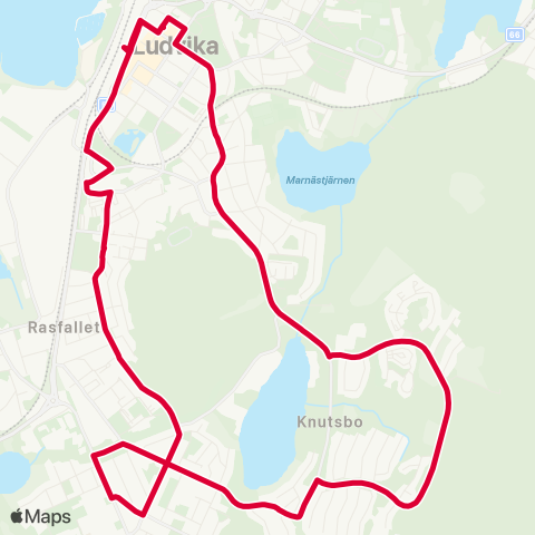Dalatrafik Ludvika resecentrum—Ludvika resecentrum map