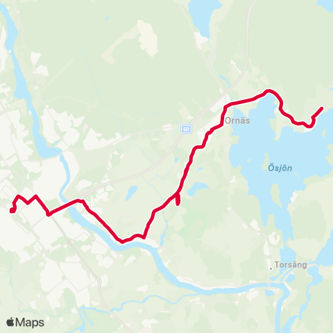 Dalatrafik Ornäs skola skolbusshållplats—Storsund map