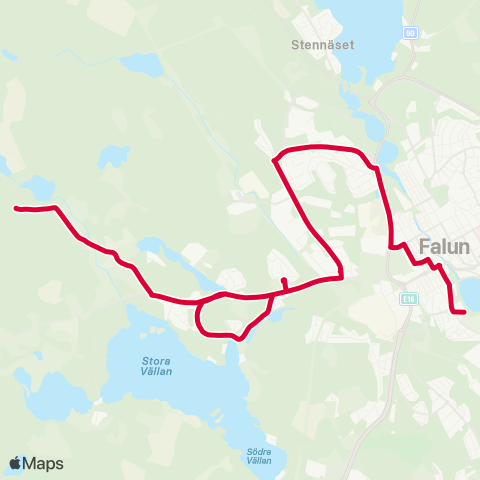 Dalatrafik Önsbacksdammen—Britsarvsskolan/Tegelbruksskolan skolbusshpl map