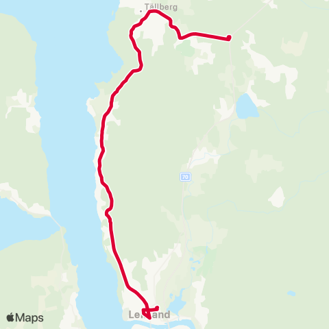 Dalatrafik Leksand resecentrum—Tällbergsporten map