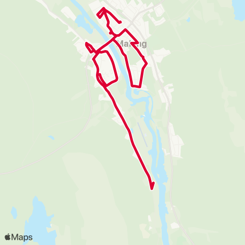 Dalatrafik Blomsterbäcksskolan—Malung centrum map