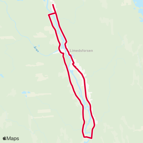 Dalatrafik Ungärde skola Lima—Knutsbovägen map