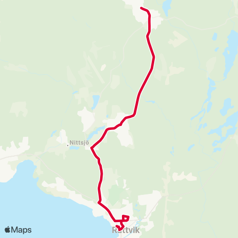 Dalatrafik Östbjörka norra—Rättvik resecentrum map