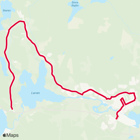 Dalatrafik Smedjebacken resecentrum—Lernbo map