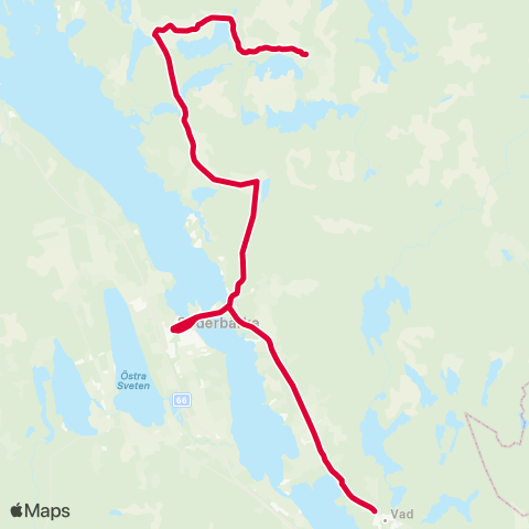 Dalatrafik Hagen Larsbo—Vad skola map