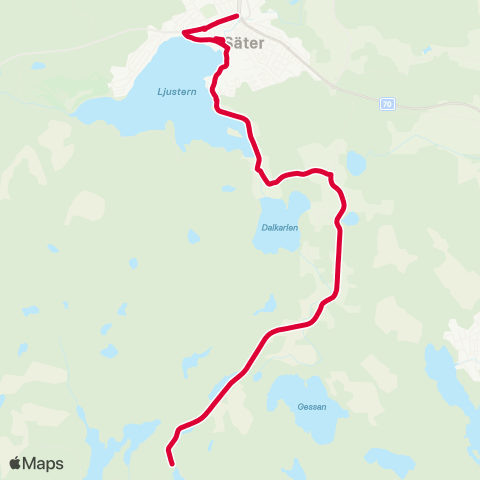 Dalatrafik Lagmannen—Nisshyttan map