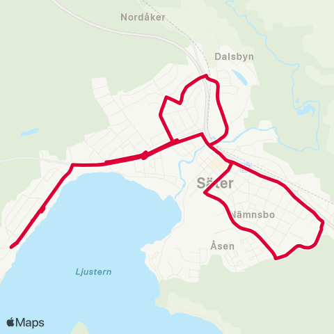 Dalatrafik Lagmannen—Säter torget map
