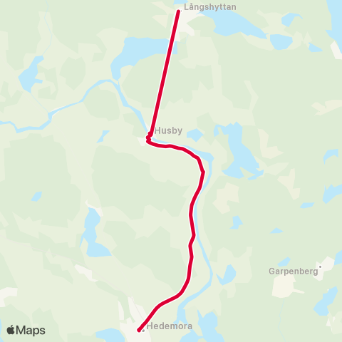 Dalatrafik Västerby skolan—Vikmanshyttans skola map