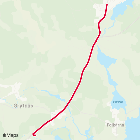 Dalatrafik Kulturforum Horndal—Fors skola map