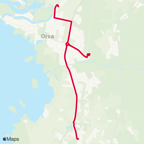 Dalatrafik Digerbergets skola—Bergetskolan map