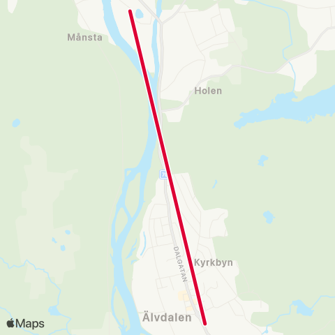 Dalatrafik Rots skola—Älvdalsskolan map