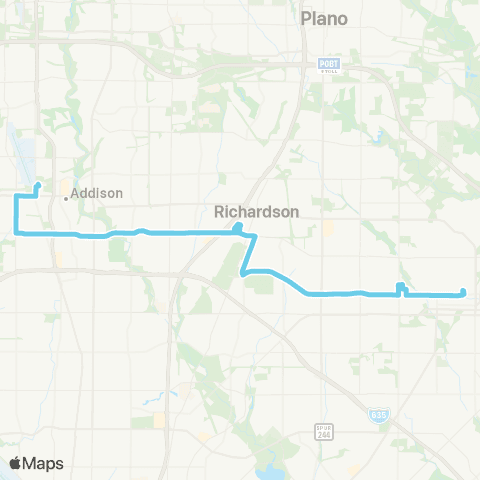 DART Spring Valley map