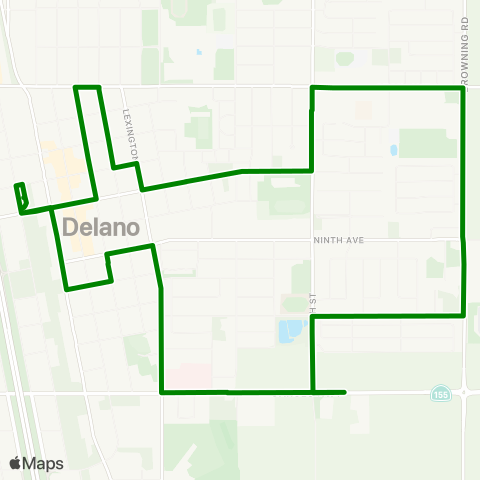 DART Delano TC-Delano TC map