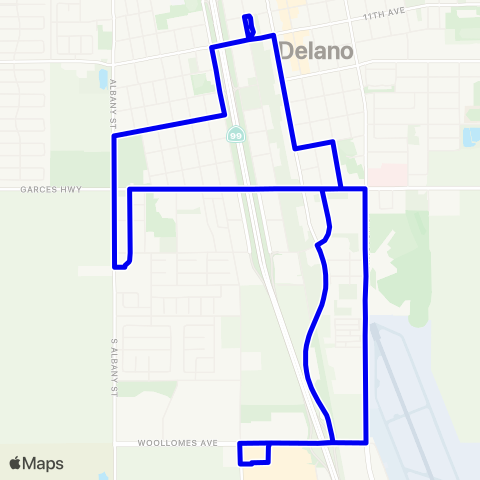 DART Delano TC-Delano TC map