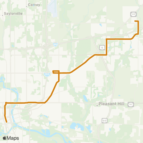 DART Hubbell Ave / Altoona map