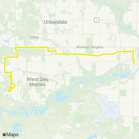 DART Jordan Creek map