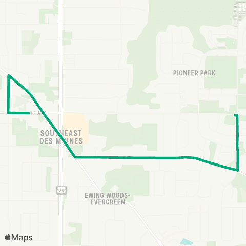 DART Weeks Middle School map