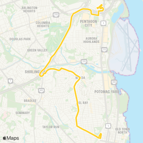 DASH RUSSELL RUSH map