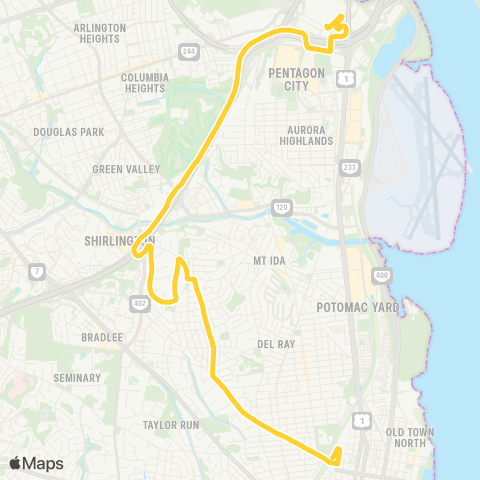 DASH NORTH RIDGE RUSH map