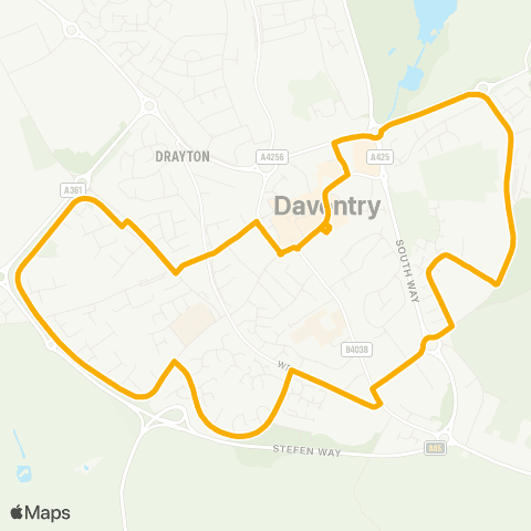 Stagecoach Midlands  map