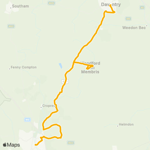 Stagecoach Midlands  map
