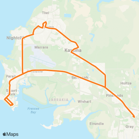 Darwinbus Orbital 1 map