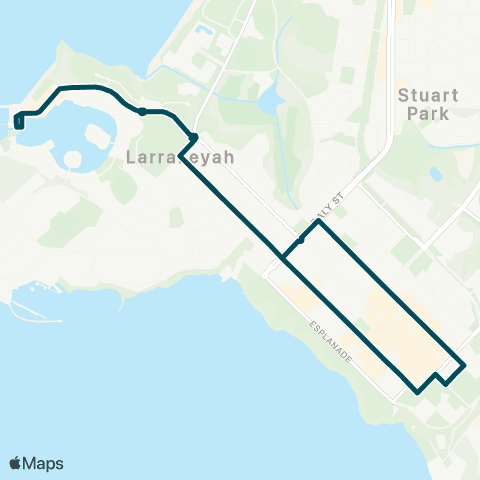 Darwinbus Darwin - Cullen Bay and Waterfront map