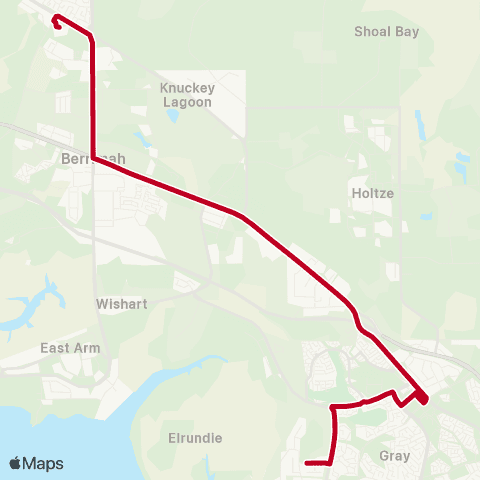 Darwinbus School - Darwin map