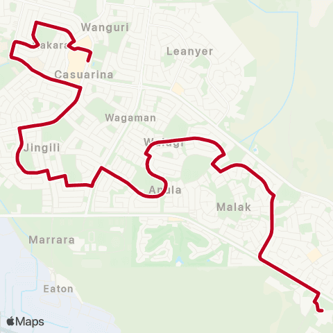 Darwinbus School - Darwin map