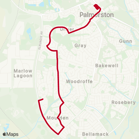 Darwinbus School - Darwin map