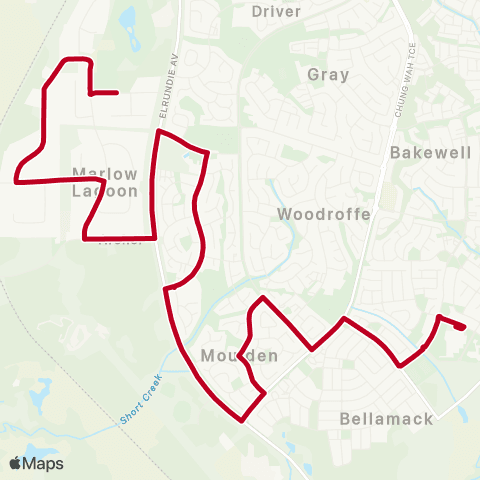 Darwinbus School - Darwin map