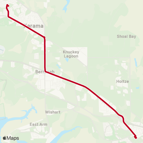 Darwinbus School - Darwin map