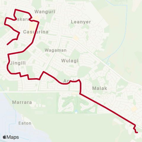 Darwinbus School - Darwin map