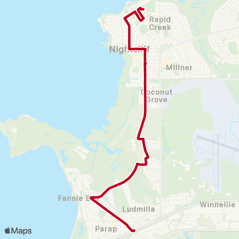 Darwinbus School - Darwin map