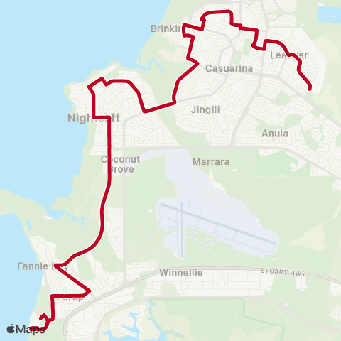 Darwinbus School - Darwin map