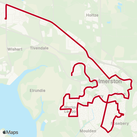 Darwinbus School - Darwin map