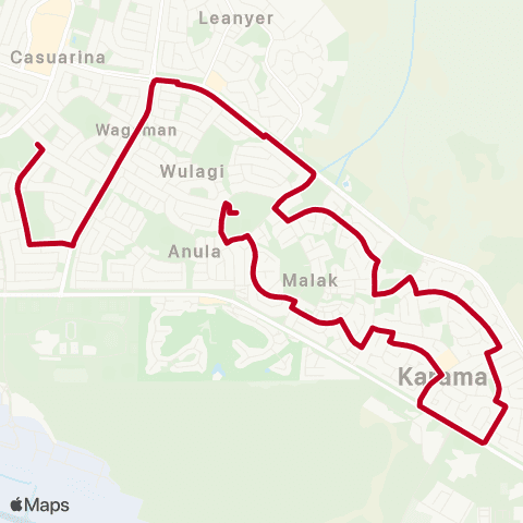 Darwinbus School - Darwin map