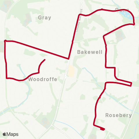 Darwinbus School - Darwin map
