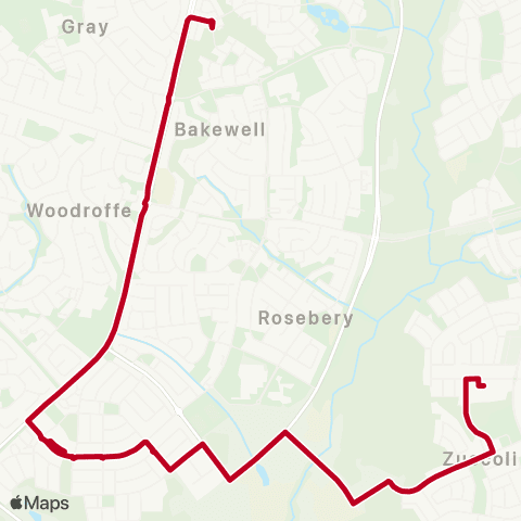 Darwinbus Special Needs - Route 313 map