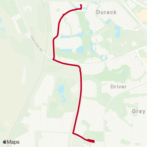 Darwinbus Special Needs - Route 317 map