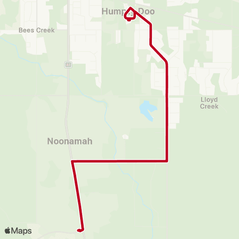 Darwinbus Special Needs - Route 321 map
