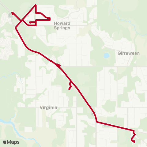 Darwinbus School - Rural map