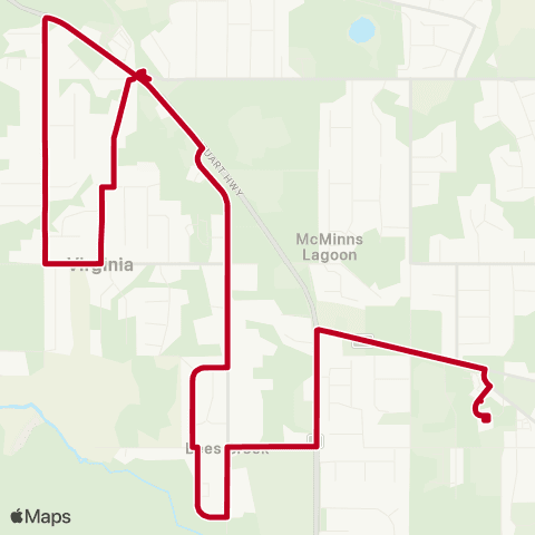 Darwinbus School - Rural map