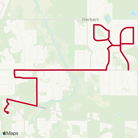 Darwinbus School - Rural map