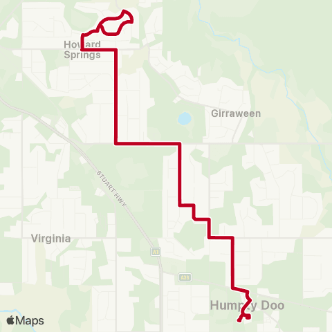 Darwinbus School - Rural map