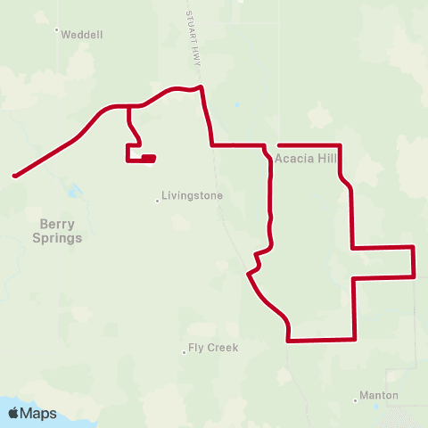 Darwinbus School - Rural Wet & Dry map